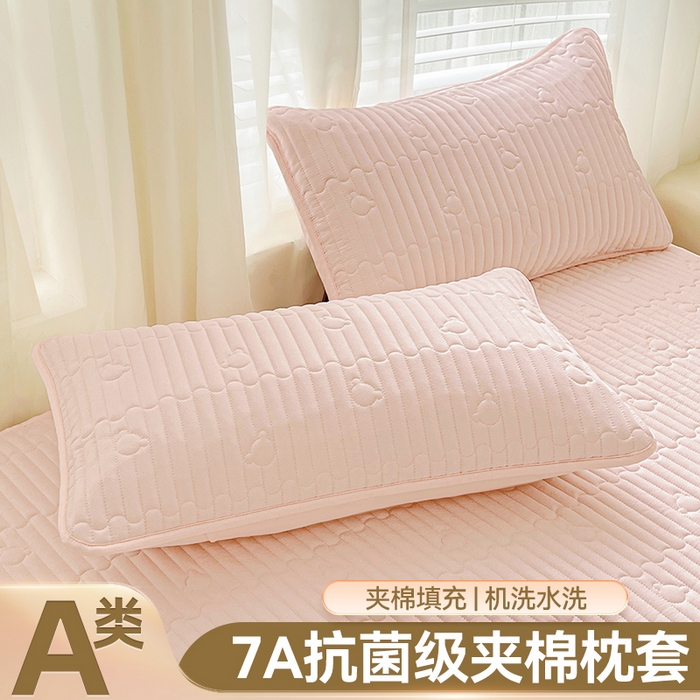 91家纺网 家纺一手货源 找家纺 （总）雯豆家纺 2025新品夹棉枕套枕芯保护套一对装单只枕皮