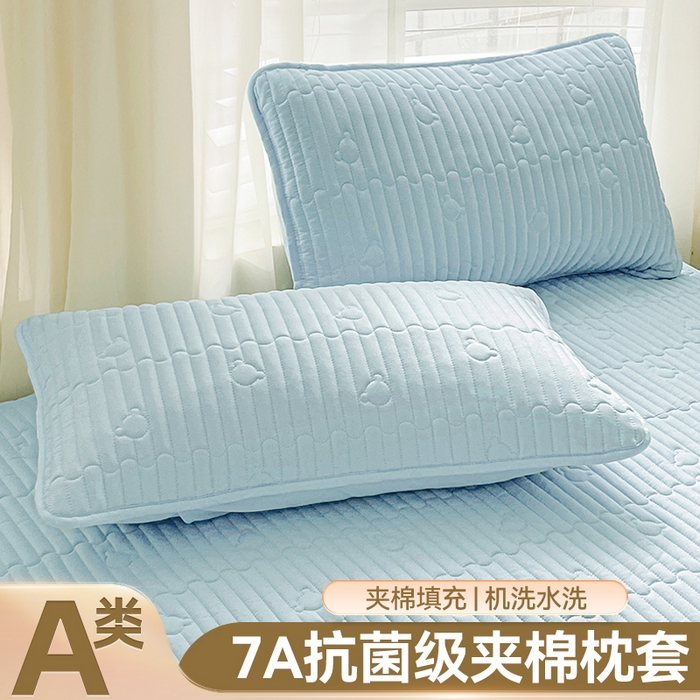 91家纺网 家纺一手货源 找家纺 （总）雯豆家纺 2025新品夹棉枕套枕芯保护套一对装单只枕皮