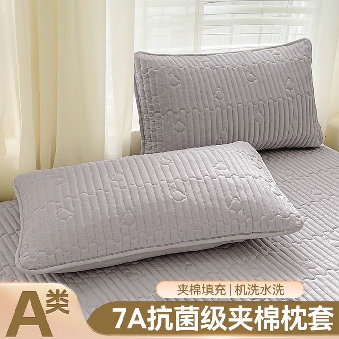 91家纺网 家纺一手货源 找家纺 （总）雯豆家纺 2025新品夹棉枕套枕芯保护套一对装单只枕皮