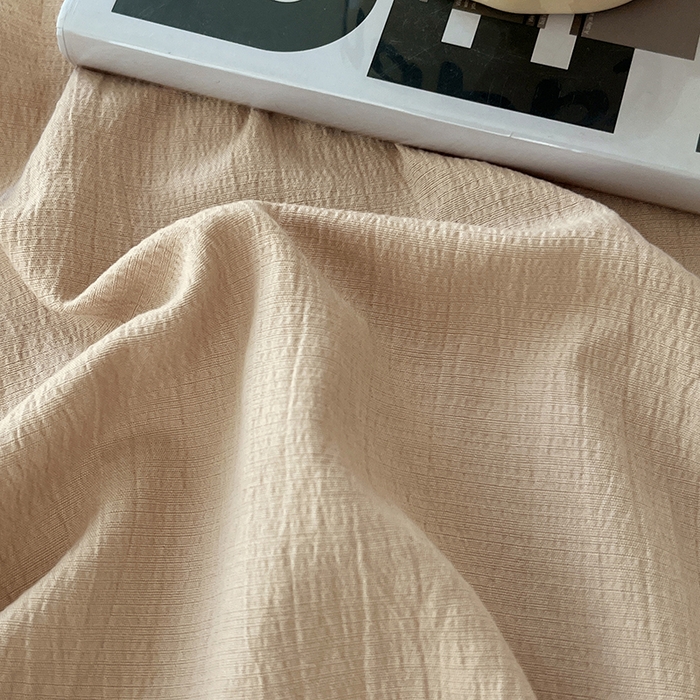 91家纺网 家纺一手货源 找家纺 彩韵家纺 2025新款木m双层纱床单 浅卡其