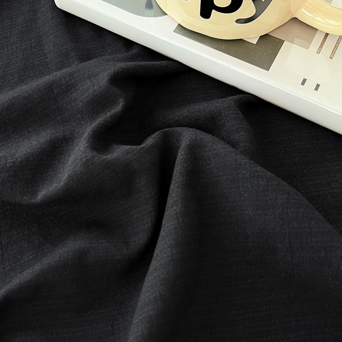 91家纺网 家纺一手货源 找家纺 彩韵家纺 2025新款木m双层纱床单 黑耀黑