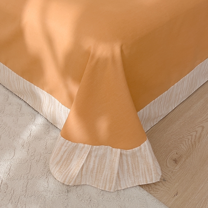 91家纺网 家纺一手货源 找家纺 优品阁 2024新款亲肤舒适全棉磨毛四件套学生三件套系列 多洛塔-咖