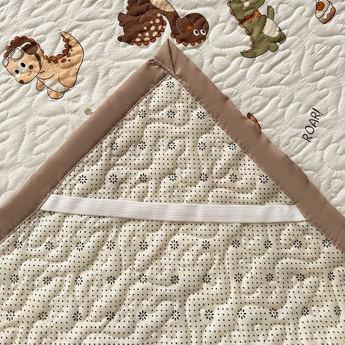 91家纺网 家纺一手货源 找家纺 悦织湾家纺 2025新款A类加厚水洗棉床垫小清新印花四季通用床垫 炫酷龙