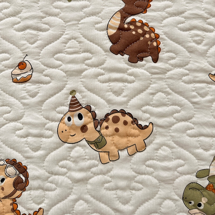 91家纺网 家纺一手货源 找家纺 悦织湾家纺 2025新款A类加厚水洗棉床垫小清新印花四季通用床垫 炫酷龙