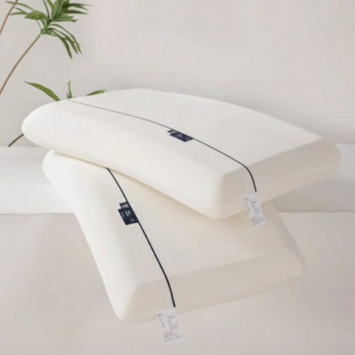 澜昕  酒店民宿深睡慢回弹记忆枕0压枕学生宿舍枕头枕芯  一件定制 白色10cm 40*70cm一只