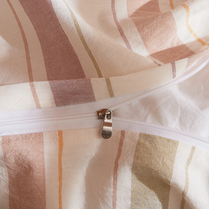 91家纺网 家纺一手货源 找家纺 DoDo 兜兜 2025新款全棉纯棉水洗棉学生三件套【可定做尺寸】    里威-深咖