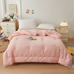 91家纺网 家纺一手货源 找家纺 喜糯糯 2025年新款春秋蛋白棉加厚款被子被芯四季被子被芯直播供货 蜜桃粉,蜜桃粉