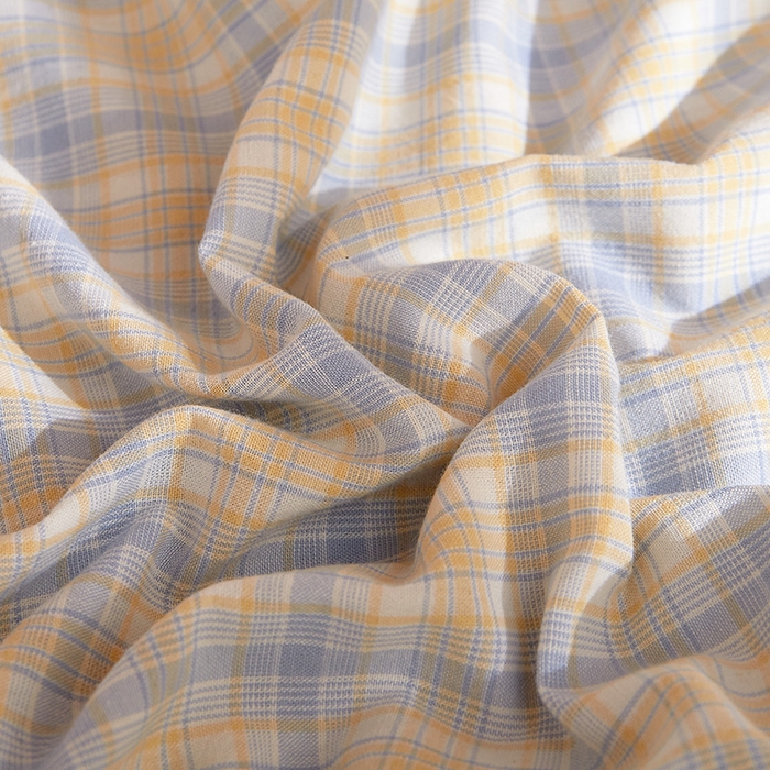 91家纺网 家纺一手货源 找家纺 DoDo 兜兜 2025新款全棉纯棉水洗棉学生三件套【可定做尺寸】    麦田-灰蓝