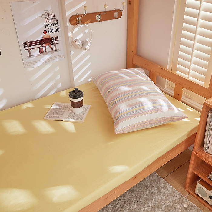 91家纺网 家纺一手货源 找家纺 DoDo 兜兜 2025新款全棉纯棉水洗棉学生三件套【可定做尺寸】    伊娃-黄蓝