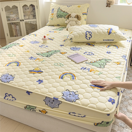 91家纺网 家纺一手货源 找家纺 （总）九亭家纺 2025新款A类全棉夹棉防水床笠