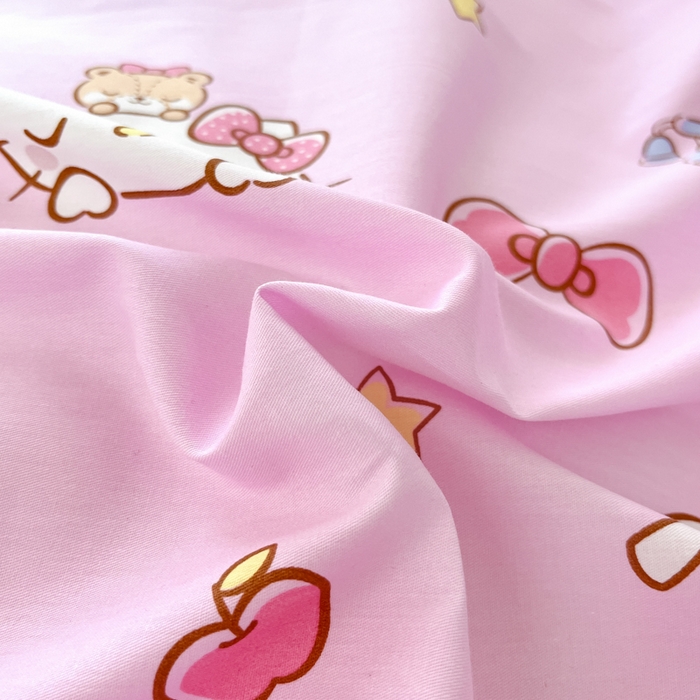 91家纺网 家纺一手货源 找家纺 暮思家居 2025新款三丽鸥授权全棉少女印花系列学生宿舍三件套四件套 美美凯蒂