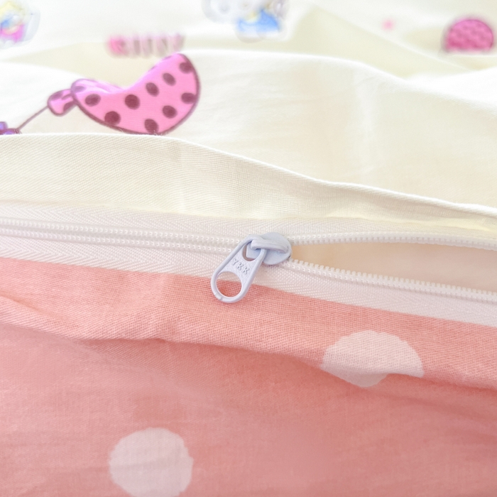 91家纺网 家纺一手货源 找家纺 暮思家居 2025新款三丽鸥授权全棉少女印花系列学生宿舍三件套四件套 甜筒凯蒂