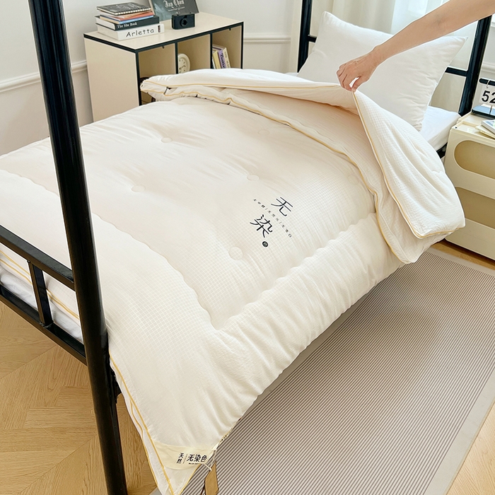 91家纺网 家纺一手货源 找家纺 （总）锦润家纺 2025新款华夫格无污染大豆被学生被