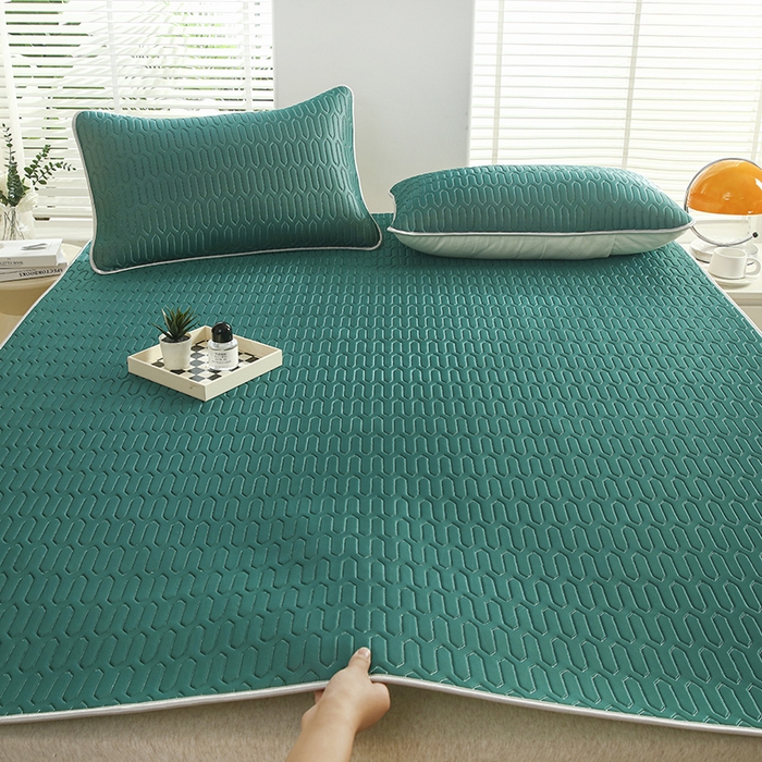 91家纺网 家纺一手货源 找家纺 （总）天之悦家纺 2025记忆棉冰丝凉席三件套0.4家用学生宿舍可机洗水洗凉席套件