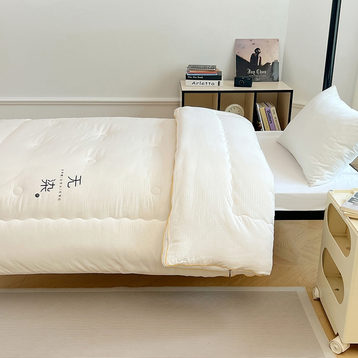 91家纺网 家纺一手货源 找家纺 （总）锦润家纺 2025新款华夫格无污染大豆被学生被