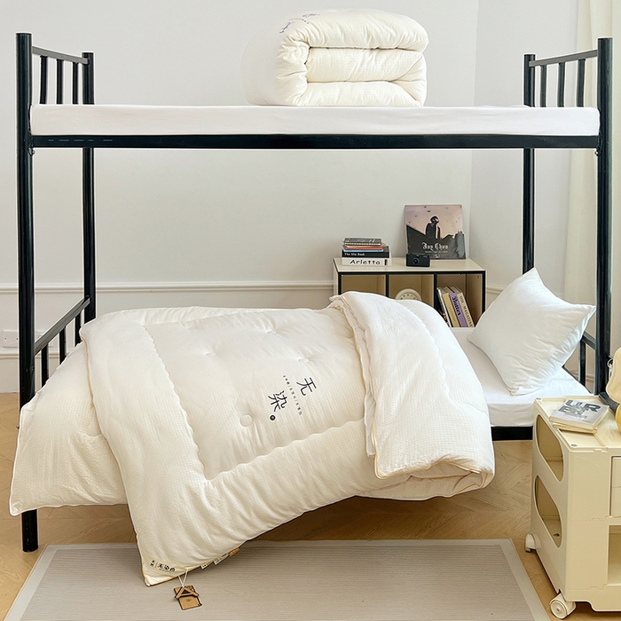 91家纺网 家纺一手货源 找家纺 （总）锦润家纺 2025新款华夫格无污染大豆被学生被