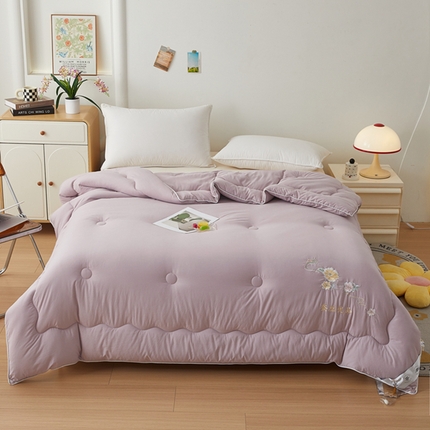 91家纺网 家纺一手货源 找家纺 （总）喜糯糯 2025年新款春秋蛋白棉加厚款被子被芯四季被子被芯直播供货