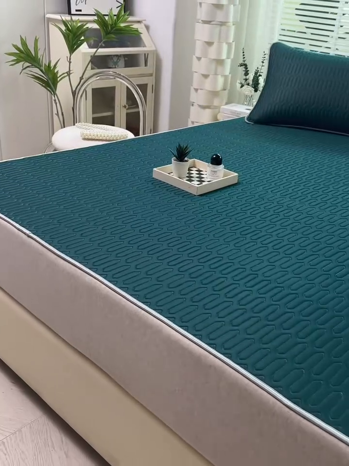 91家纺网 家纺一手货源 找家纺 （总）天之悦家纺 2025记忆棉冰丝凉席三件套0.4家用学生宿舍可机洗水洗凉席套件