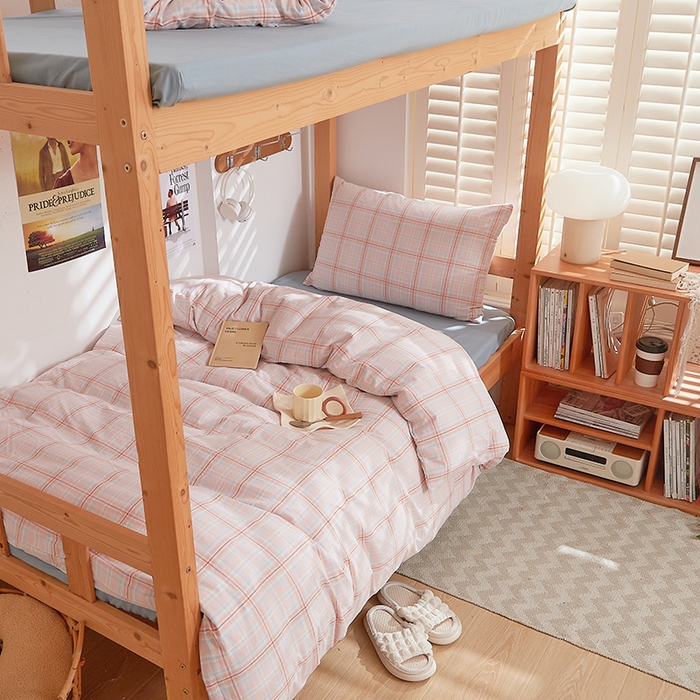 91家纺网 家纺一手货源 找家纺 DoDo 兜兜 2025新款全棉纯棉水洗棉学生三件套【可定做尺寸】    春野