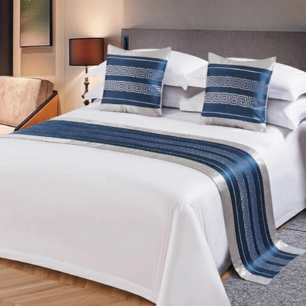 91家纺网 家纺一手货源 找家纺 （总）澜昕酒店民宿床尾巾 高端轻奢床盖抱枕套