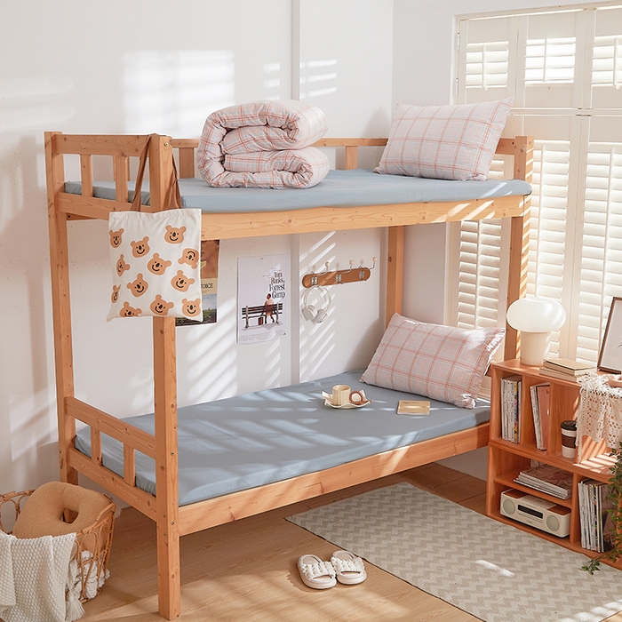 91家纺网 家纺一手货源 找家纺 DoDo 兜兜 2025新款全棉纯棉水洗棉学生三件套【可定做尺寸】    春野