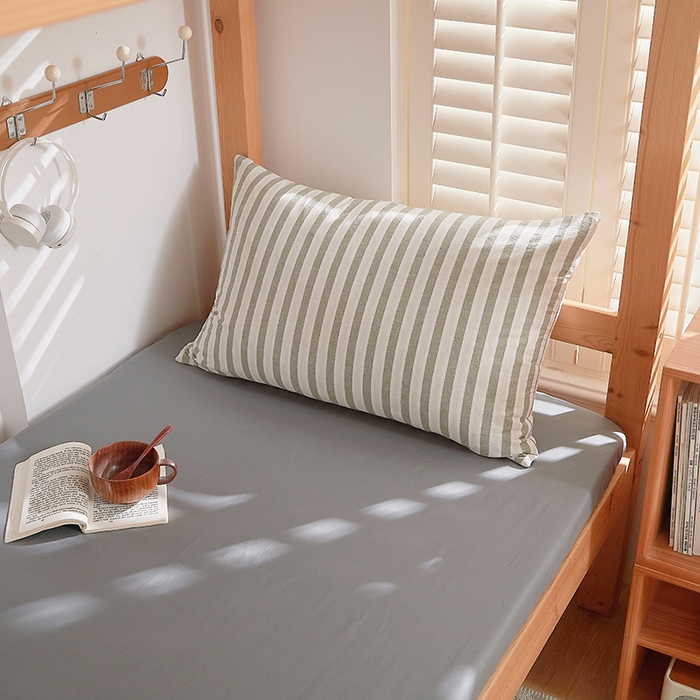 91家纺网 家纺一手货源 找家纺 DoDo 兜兜 2025新款全棉纯棉水洗棉学生三件套【可定做尺寸】    北辰-灰