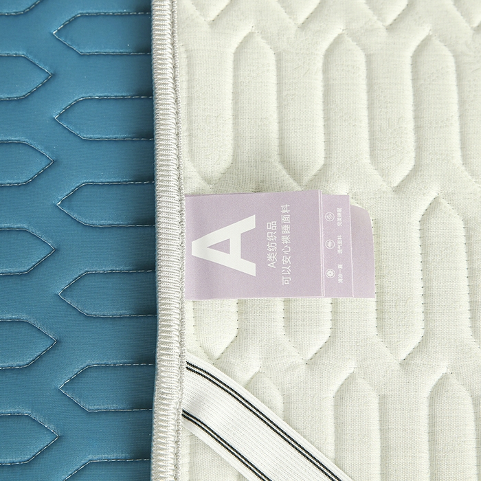 91家纺网 家纺一手货源 找家纺 天之悦家纺 2025新品记忆棉凉席三件套0.4cm家用学生宿舍凉席套件 蓝色