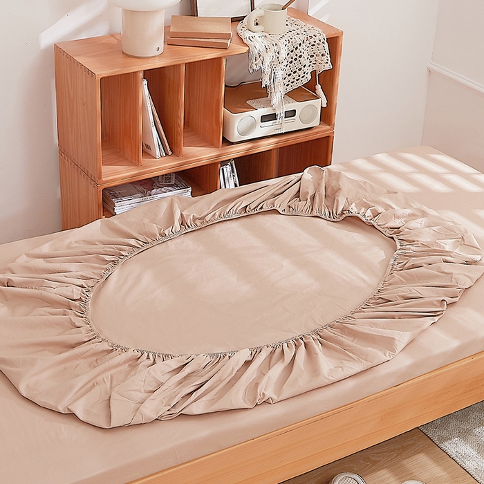 91家纺网 家纺一手货源 找家纺 DoDo 兜兜 2025新款全棉纯棉水洗棉学生三件套【可定做尺寸】    麦田-咖