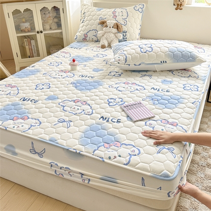 91家纺网 家纺一手货源 找家纺 （总）九亭家纺 2025新款A类全棉夹棉防水床笠