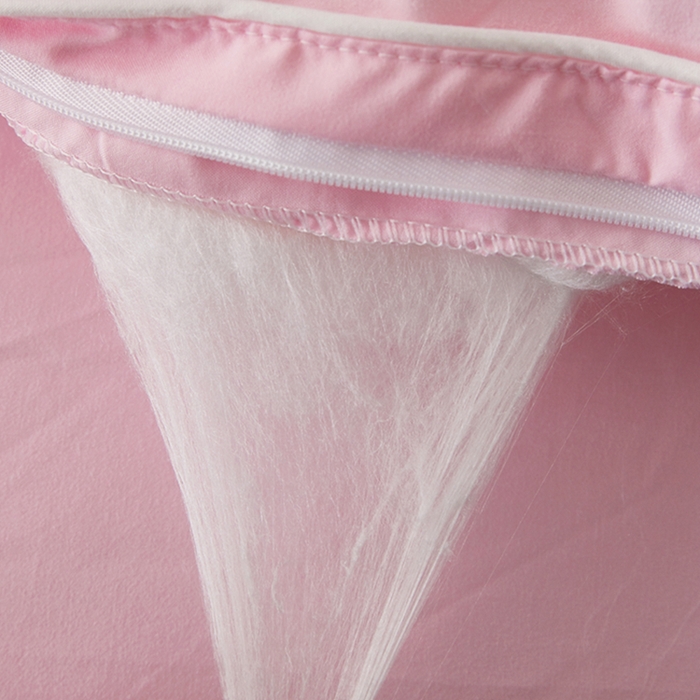 91家纺网 家纺一手货源 找家纺 喜糯糯 2025年新款春秋蛋白棉加厚款被子被芯四季被子被芯直播供货 樱花粉