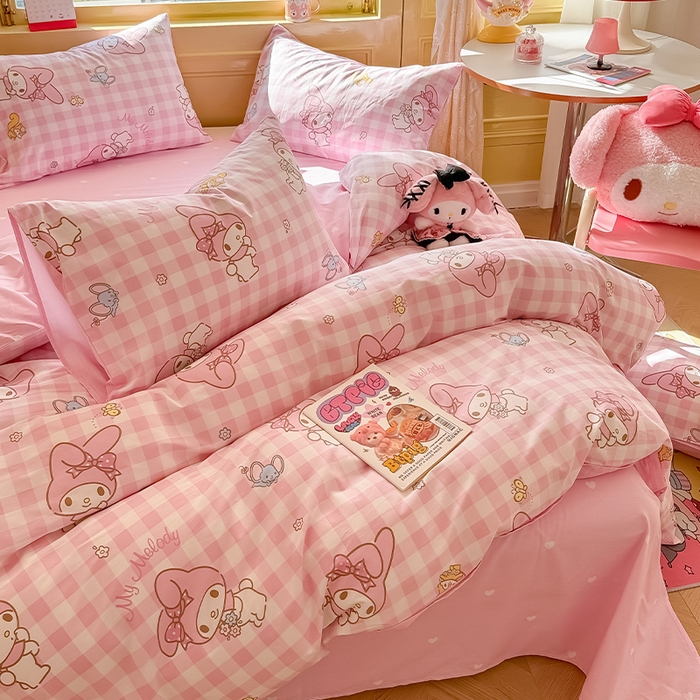 91家纺网 家纺一手货源 找家纺 （总）蓝邻家纺 2025年新款三丽鸥正版授权全棉印花四件套系列-大床图