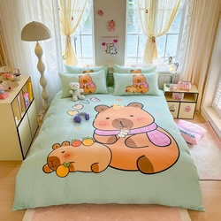 91家纺网 家纺一手货源 找家纺 馨语家居 2025新款全棉双层纱四件套 美食巴拉,美食巴拉