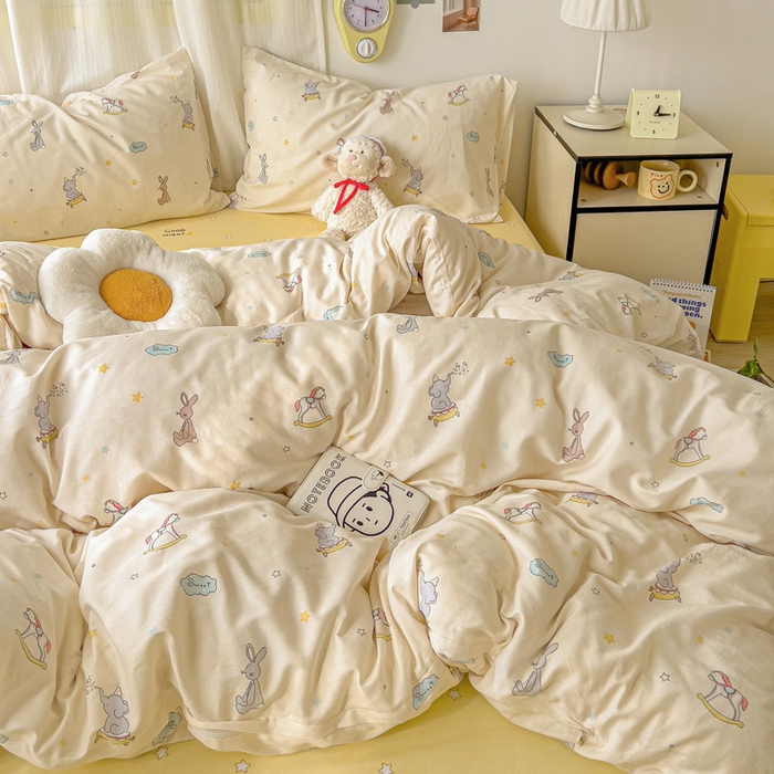 91家纺网 家纺一手货源 找家纺 耀悦家纺 2025新款13070全棉印花四件套 星光梦幻游乐园