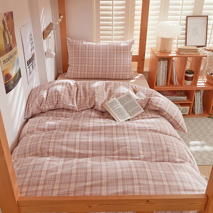 91家纺网 家纺一手货源 找家纺 DoDo 兜兜 2025新款全棉纯棉水洗棉学生三件套【可定做尺寸】    星空-咖