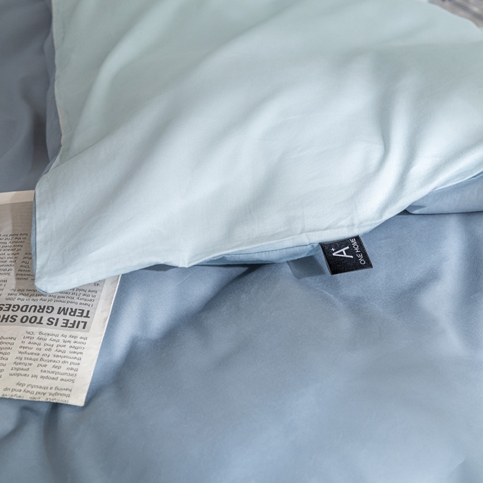 91家纺网 家纺一手货源 找家纺 （总）涵宸家纺 2025新款全棉拼色纯色宿舍套件-米兰