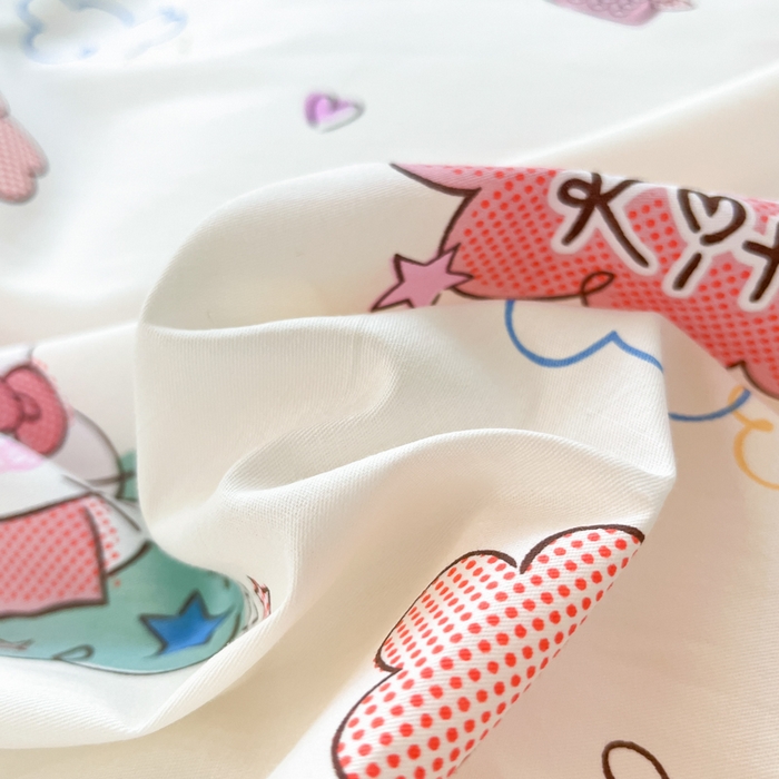 91家纺网 家纺一手货源 找家纺 暮思家居 2025新款三丽鸥授权全棉少女印花系列学生宿舍三件套四件套 甜心KT