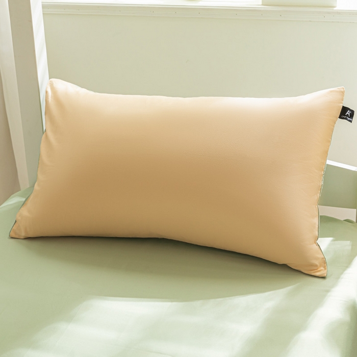 91家纺网 家纺一手货源 找家纺 涵宸家纺 2025新款全棉拼色纯色宿舍套件-米兰 米兰（浅黄+月光绿）