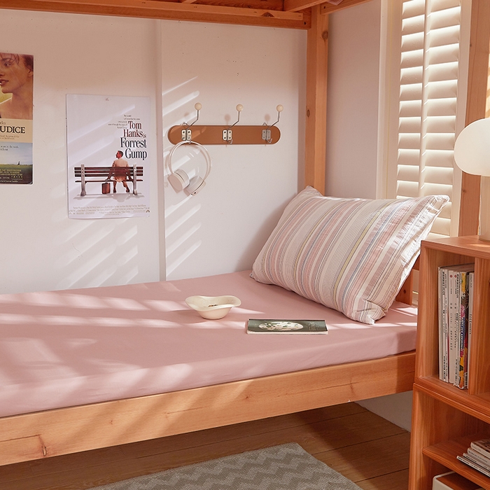 91家纺网 家纺一手货源 找家纺 DoDo 兜兜 2025新款全棉纯棉水洗棉学生三件套【可定做尺寸】    米拉-粉