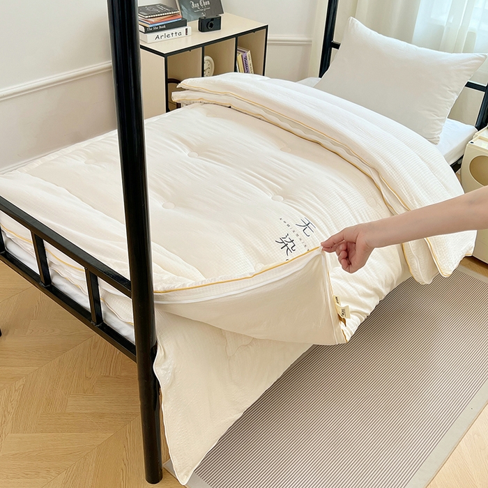 91家纺网 家纺一手货源 找家纺 （总）锦润家纺 2025新款华夫格无污染大豆被学生被