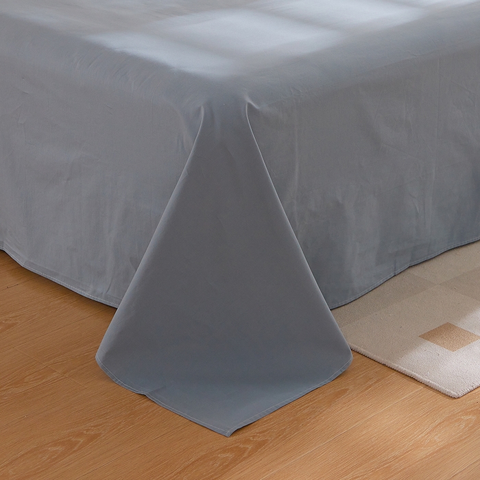 91家纺网 家纺一手货源 找家纺 DoDo 兜兜 2025新款全棉纯棉水洗棉四件套【可定做尺寸】 麦田-灰蓝