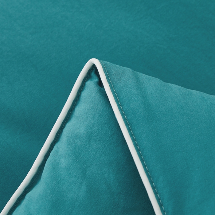 91家纺网 家纺一手货源 找家纺 喜糯糯 2025年新款春秋蛋白棉加厚款被子被芯四季被子被芯直播供货 松石绿