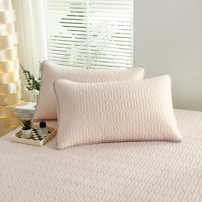 91家纺网 家纺一手货源 找家纺 天之悦家纺 2025新品记忆棉凉席三件套0.4cm家用学生宿舍凉席套件 粉色