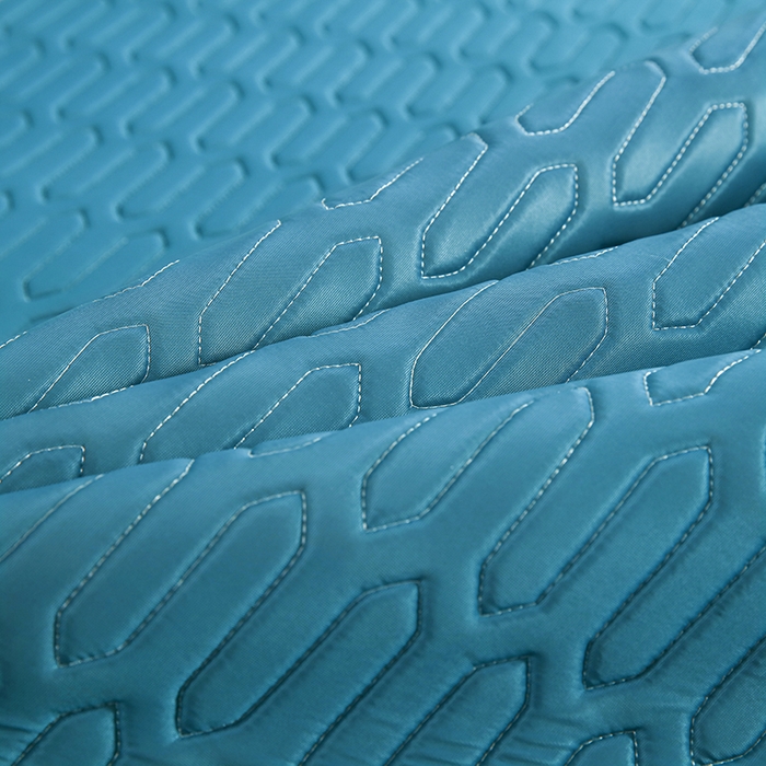 91家纺网 家纺一手货源 找家纺 天之悦家纺 2025新品记忆棉凉席三件套0.4cm家用学生宿舍凉席套件 蓝色