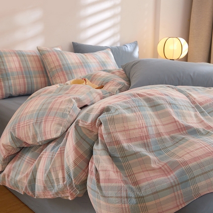 91家纺网 家纺一手货源 找家纺 （总）DoDo 兜兜 2025新款全棉纯棉水洗棉四件套【可定做尺寸】