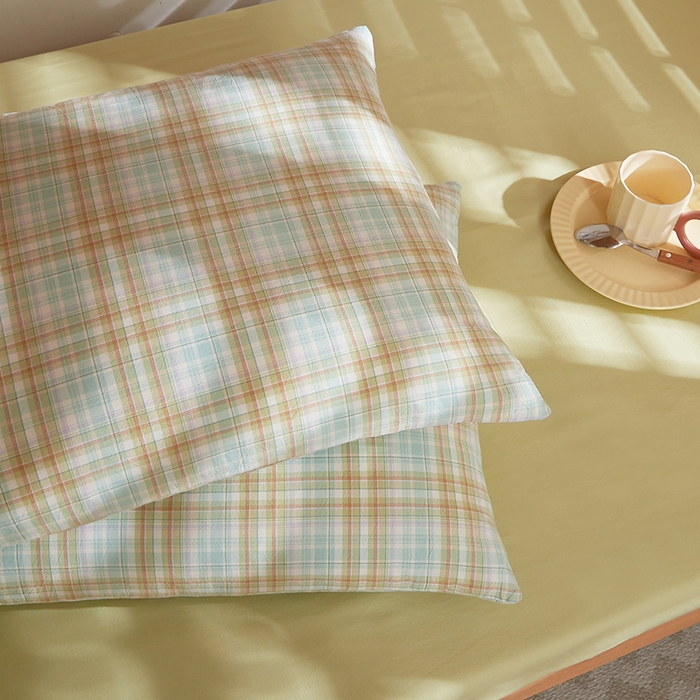 91家纺网 家纺一手货源 找家纺 DoDo 兜兜 2025新款全棉纯棉水洗棉学生三件套【可定做尺寸】    曼达-绿