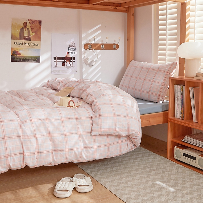 91家纺网 家纺一手货源 找家纺 DoDo 兜兜 2025新款全棉纯棉水洗棉学生三件套【可定做尺寸】    春野