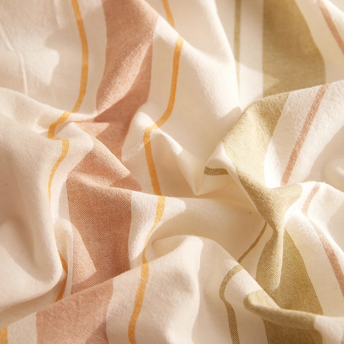 91家纺网 家纺一手货源 找家纺 DoDo 兜兜 2025新款全棉纯棉水洗棉四件套【可定做尺寸】 里威-深咖