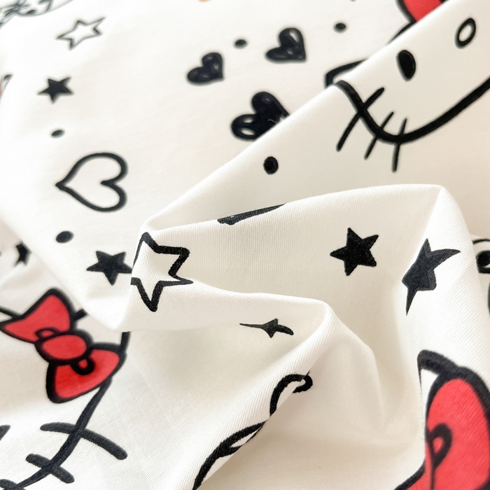 91家纺网 家纺一手货源 找家纺 暮思家居 2025新款三丽鸥授权全棉少女印花系列学生宿舍三件套四件套 糖果KT