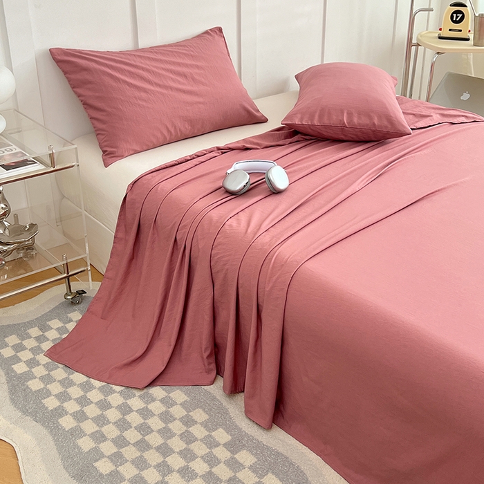 91家纺网 家纺一手货源 找家纺 （总）彩韵家纺 2025新款柔软云感水洗m床单系列