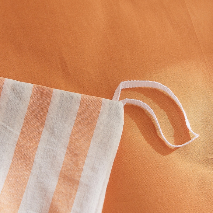 91家纺网 家纺一手货源 找家纺 DoDo 兜兜 2025新款全棉纯棉水洗棉四件套【可定做尺寸】 北辰-桔